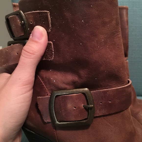 Lucky Brand Buckle Short Boots GUC - Picture 3 of 7